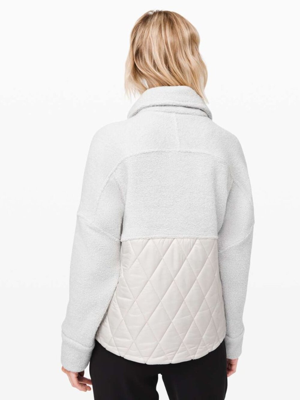 LULULEMON 10 Heathered Ceramic Show Me The Sherpa Jacket Pile Wool Quilted